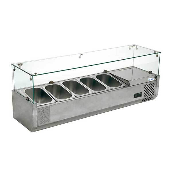 Vitrina Refrigerada para Ensalada y Pizza – Migsa RT-1200L