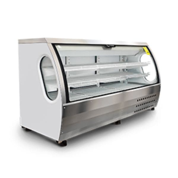 Vitrina Refrigerada de Cristal Curvo – Criotec VCC-200 Blanca